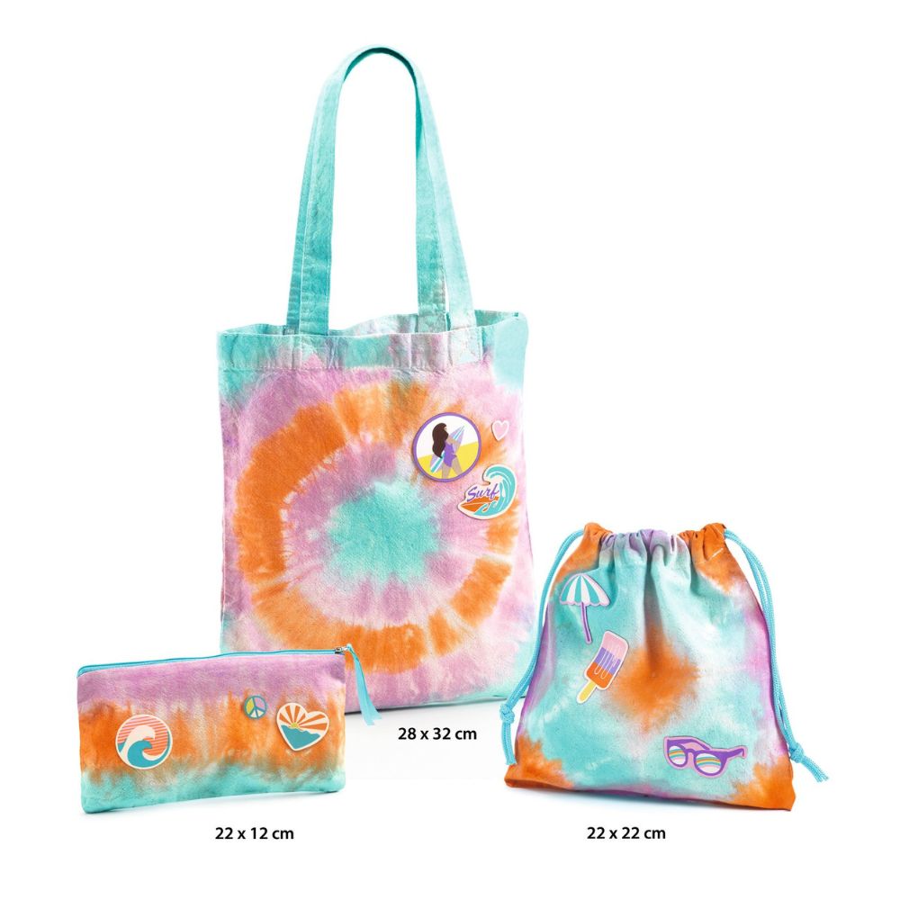 DIY Tie Dye Kit for Kids & Adults - Djeco Creative Arts & Crafts Set - Perfect for Birthday Parties, Summer Camp Activities & Family Bonding Time