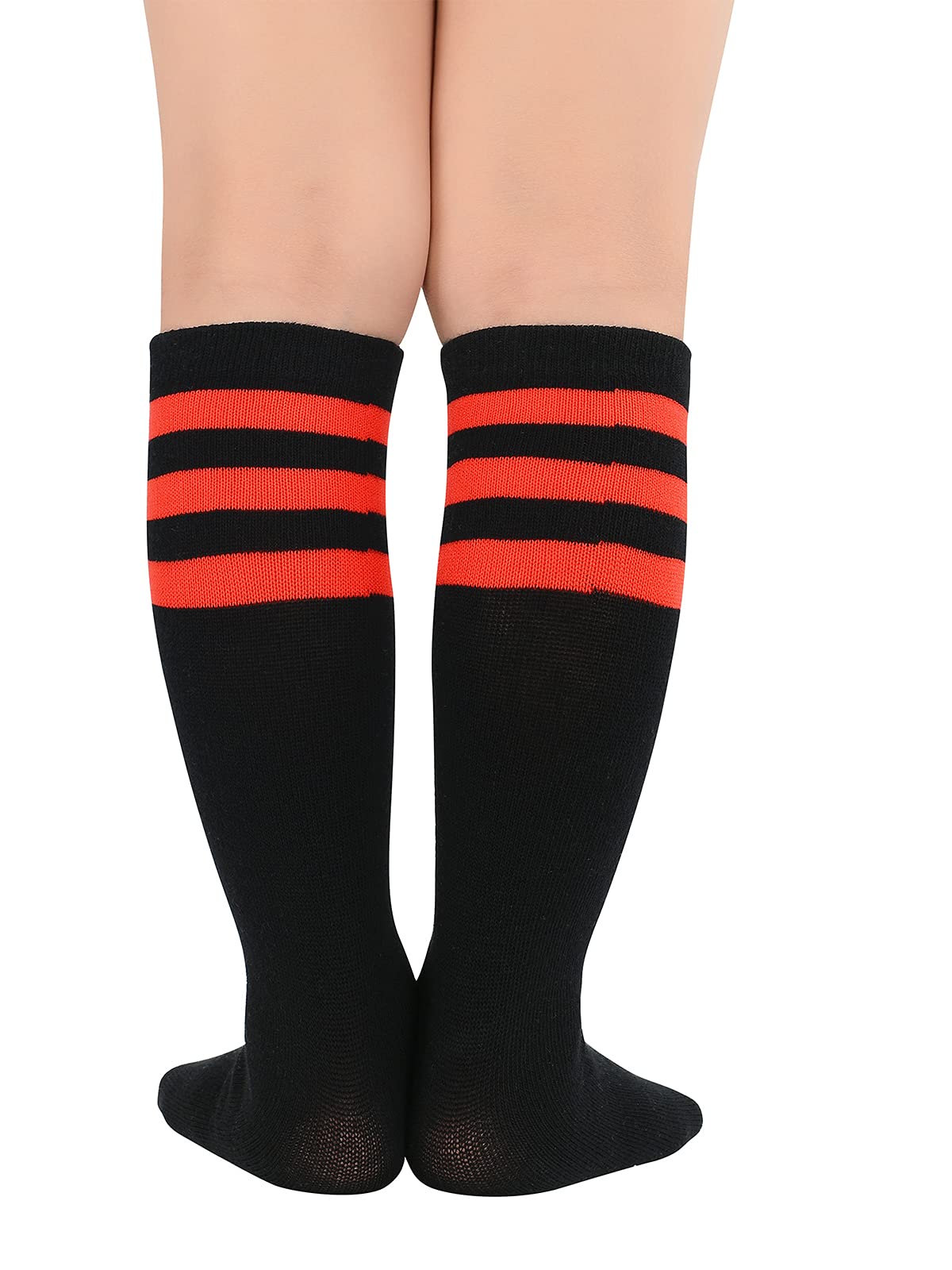 Century Star Kids Knee High Soccer Socks - Cotton Sports Tube Socks for Boys & Girls - Perfect for Soccer Games, School Uniforms & Athletic Activities