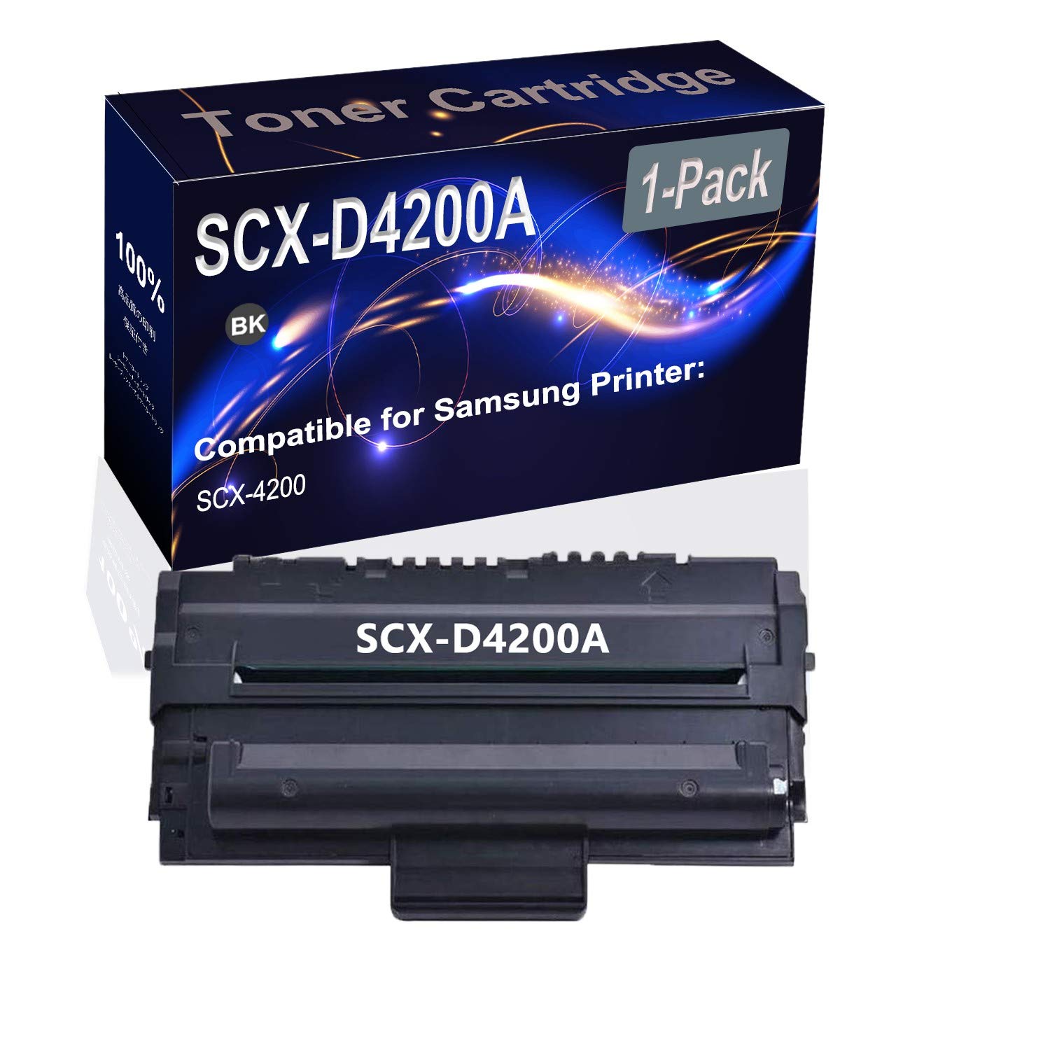 High Capacity Black SCX-D4200A Compatible Toner Cartridge (1-Pack) for Samsung SCX-4200 Printer - Perfect for Office Printing & Document Reproduction