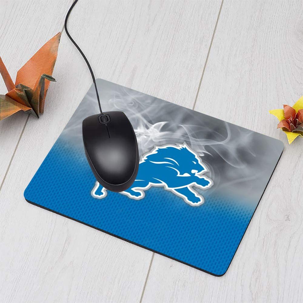 Football Themed Gaming Mouse Pad - Non-Slip Rubber Base, Blue Square Design for PC & Laptop - Perfect for Gamers, Office Work & Sports Enthusiasts