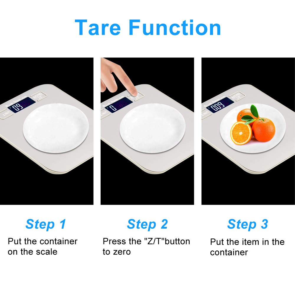 Precision Digital Kitchen Scale for Baking & Cooking - Lightweight, Durable Food Scale with LCD Display | Perfect for Measuring Ingredients, Portion Control, and Meal Prep