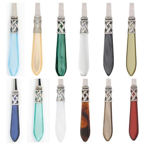 Vietri Aladdin Brilliant Tortoiseshell Salad Server Set - 18/10 Stainless Steel Salad Tongs & Serving Utensils - Perfect for Dinner Parties, Buffets & Holiday Gatherings