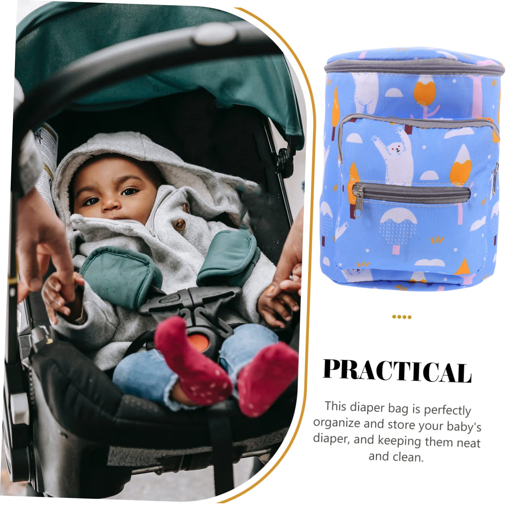 5-Piece Nursing Cooler Bag Set for Moms - Insulated Breastfeeding & Baby Bottle Storage - Durable Oxford Cloth Diaper Bag - Perfect for Hospital, Travel & Daycare Use