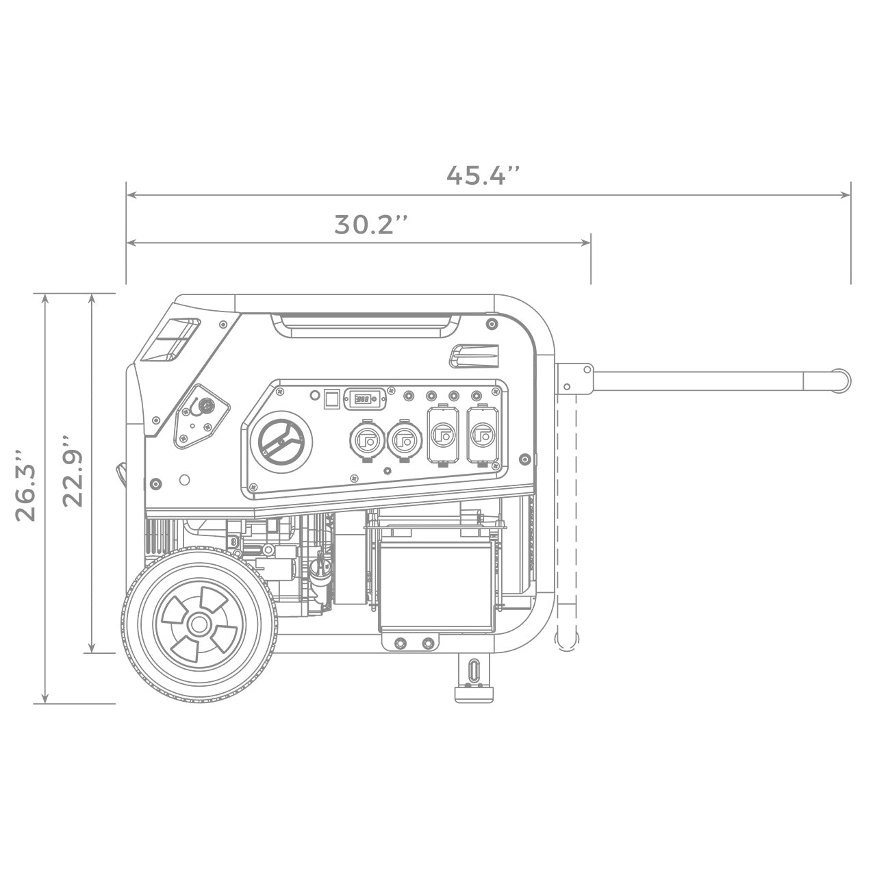 Dual Fuel Portable Generator 5700W with Electric Start - 120V/240V Output for Camping, Home Backup & Outdoor Power Needs