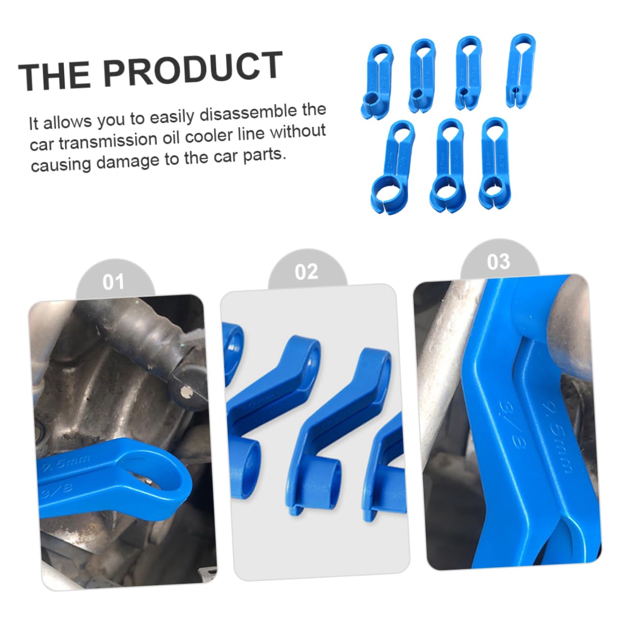 EXCLUZO 7-Piece Refrigerant Air Conditioner Removal Tool Kit - Professional Automotive AC Disconnect Tools for Car Repair, Fuel Line Removal & Compressor Service | Ideal for Mechanics & DIY Car Maintenance