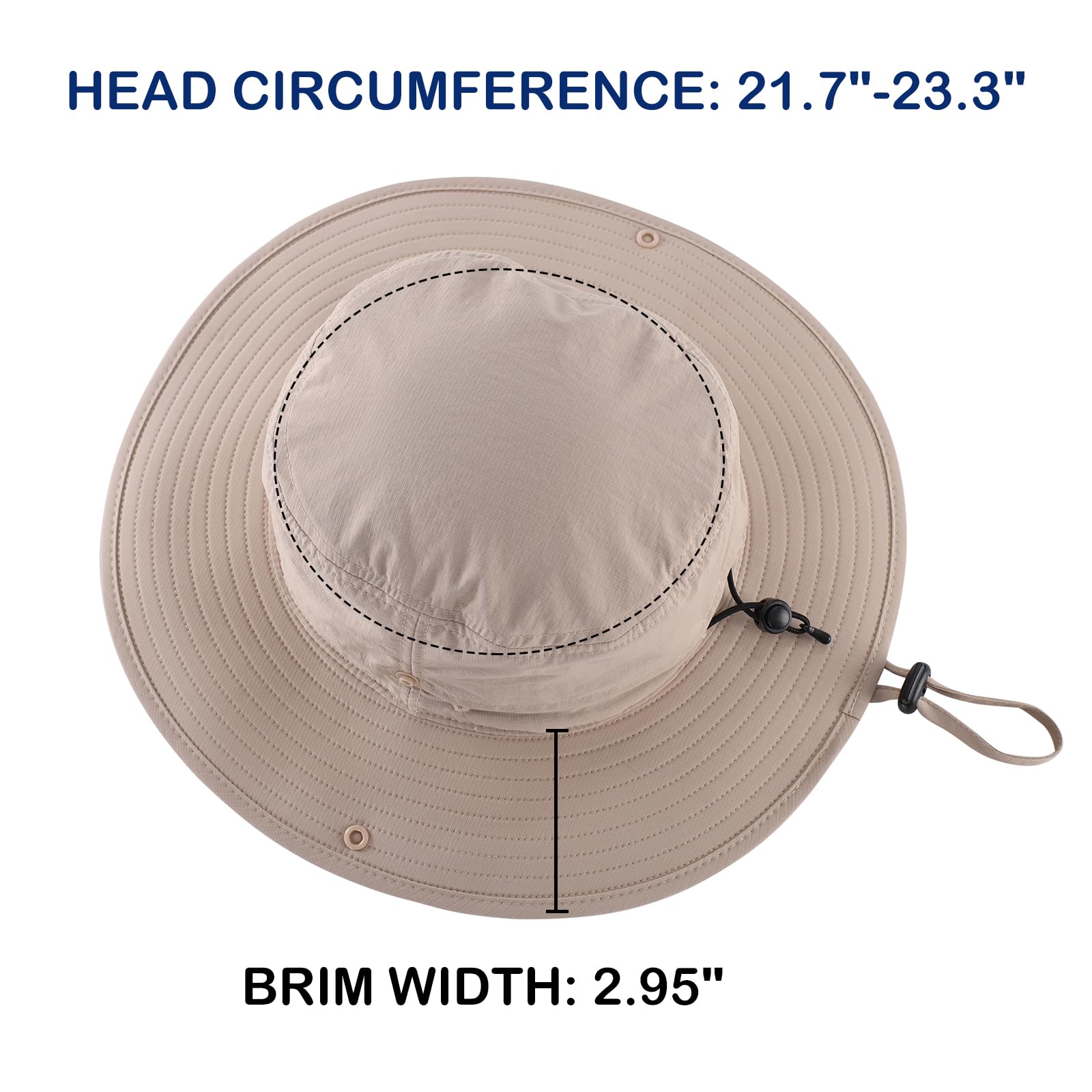 UV Protection Safari Hat for Men & Women - UPF50+ Outdoor Sun Hat for Fishing, Hiking & Gardening