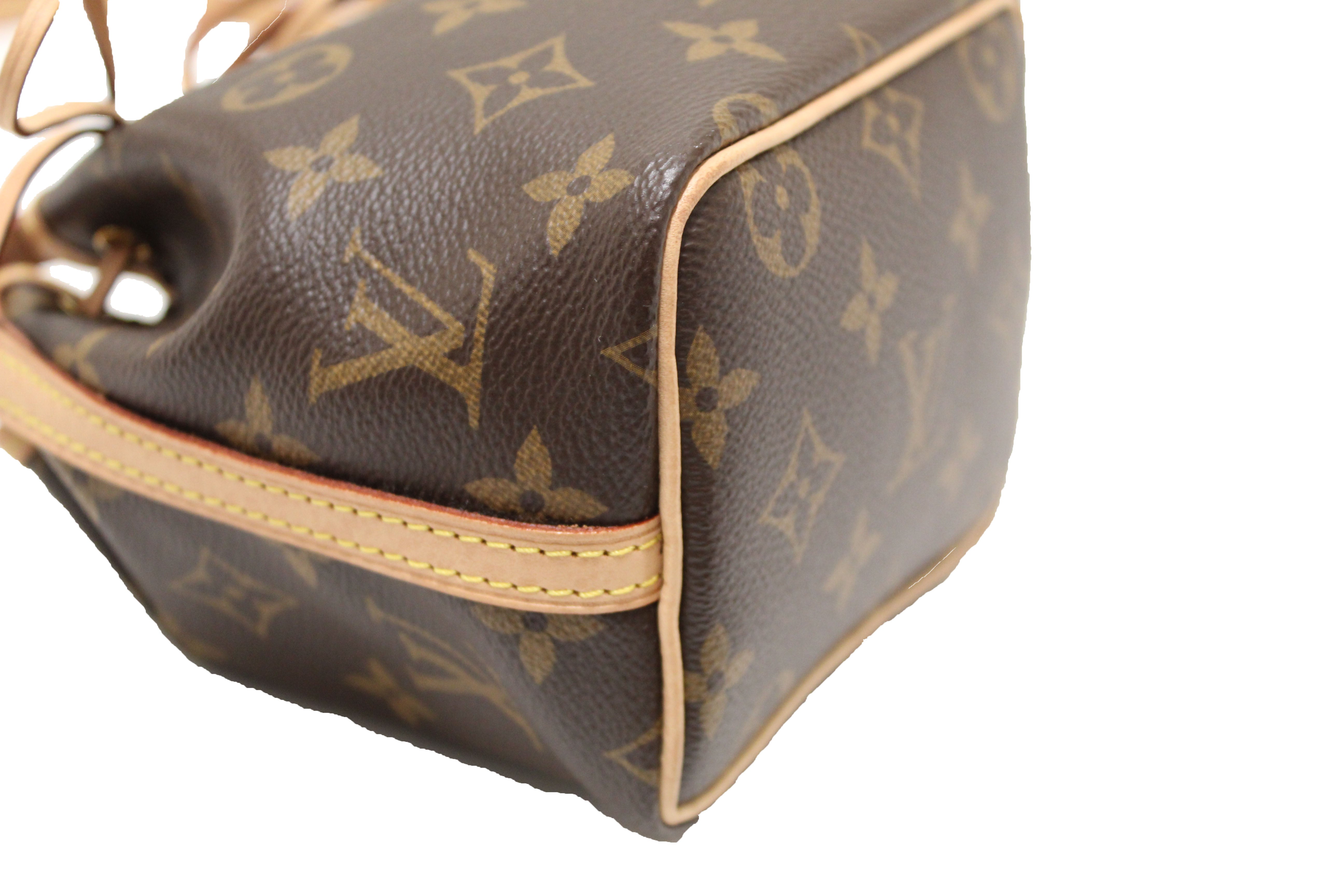 Authentic Louis Vuitton Classic Monogram Nano Noe Messenger Bag - Luxury Crossbody Purse for Women, Perfect for Travel, Shopping & Everyday Use