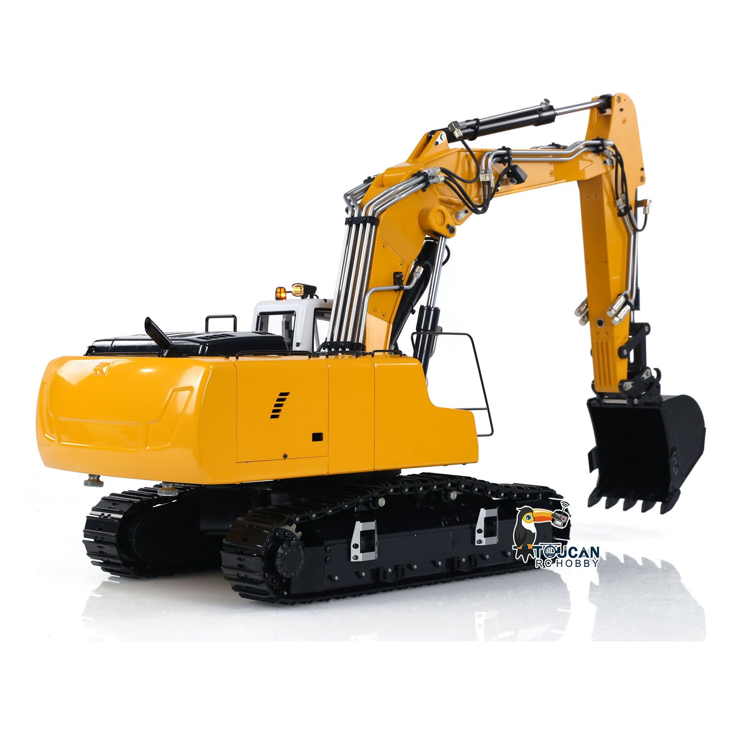 1/14 Scale Radio Control 946 3 Metal Excavator - 10 Channel RC Construction Toy with Painted Body, Rotating Metal Bucket & Tiltable Ripper for Kids & Adults - Perfect for Construction Site Play, Collecting & Outdoor Activities