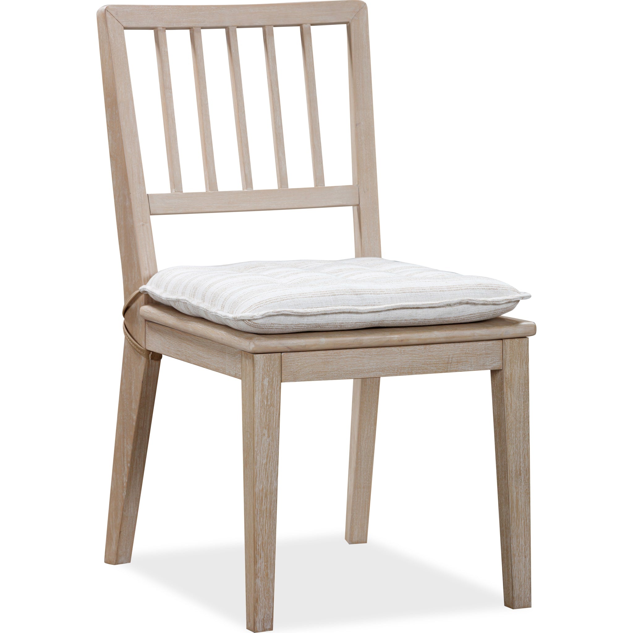 Camden Wood Dining Chair with Removable Cushion - Chai & Oat Color - Perfect for Kitchen, Dining Room & Breakfast Nook