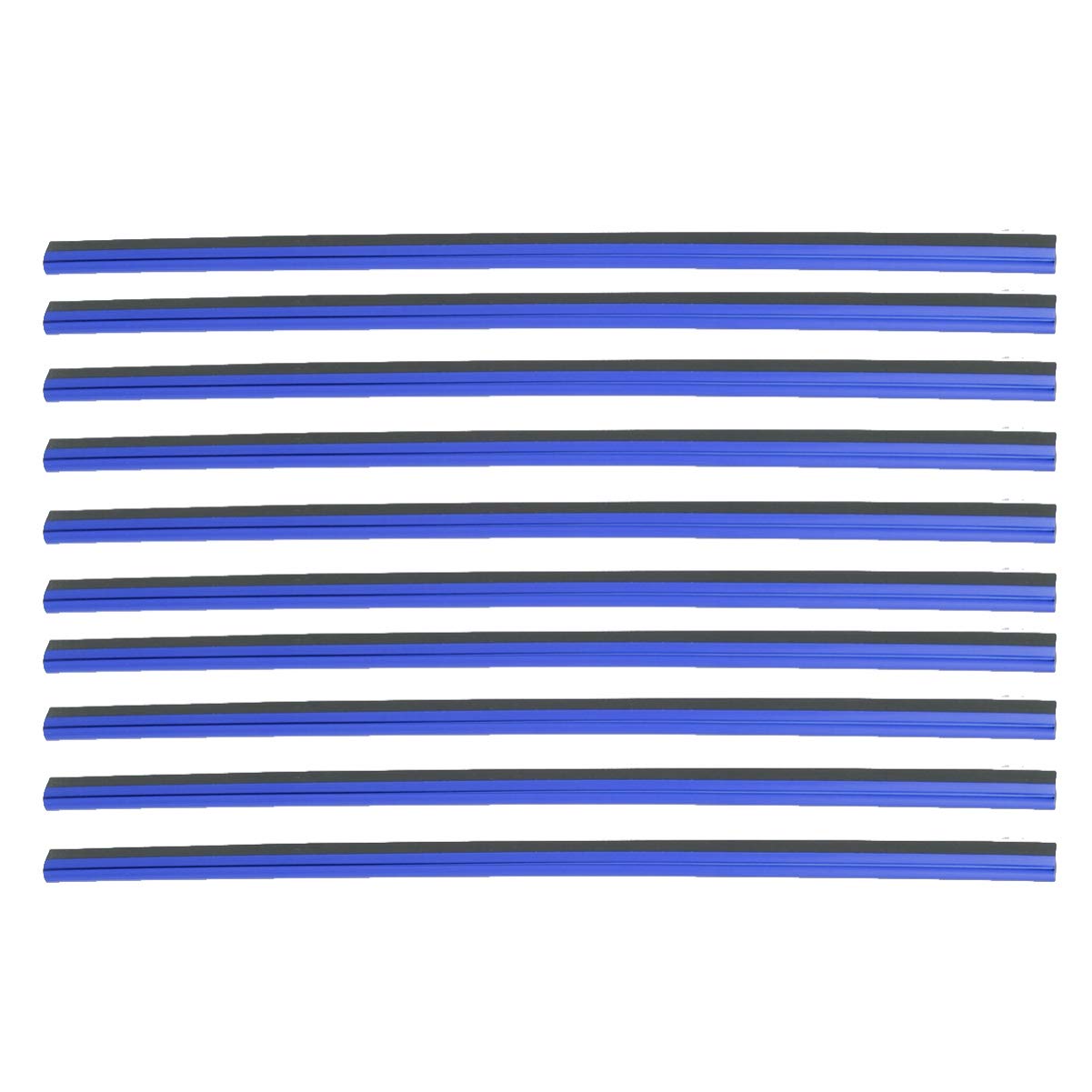 Wakauto 10pcs Blue Car AC Vent Trim Strips - Chrome Plated Auto Air Outlet Decorative Clips for Car Interior Styling | Perfect for Sedans, SUVs & Trucks