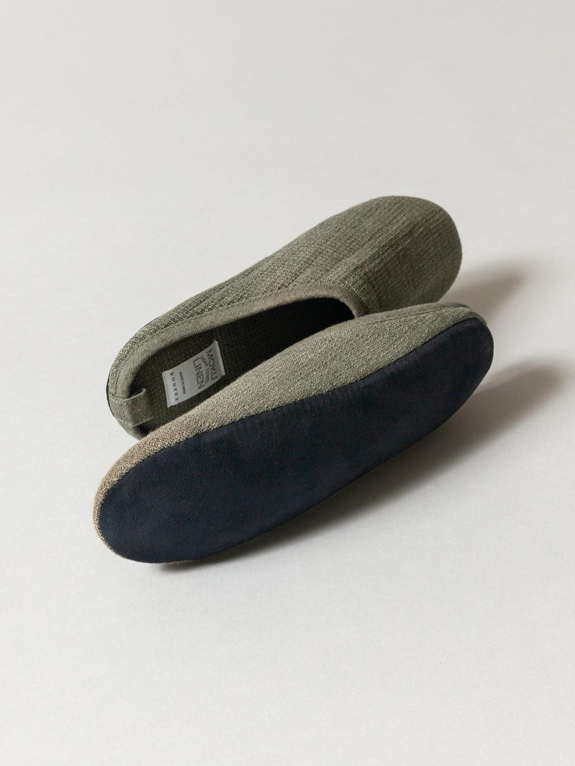 Moku Linen Room Shoes - Soft & Breathable House Slippers for Women & Men - Perfect for Indoor Comfort, Spa, Yoga, and Relaxation at Home