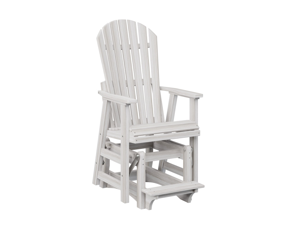 Berlin Gardens Comfo Back Single Counter Glider - Outdoor Patio Bistro Chair with Smooth Gliding Motion, Perfect for Garden, Deck, and Restaurant Use