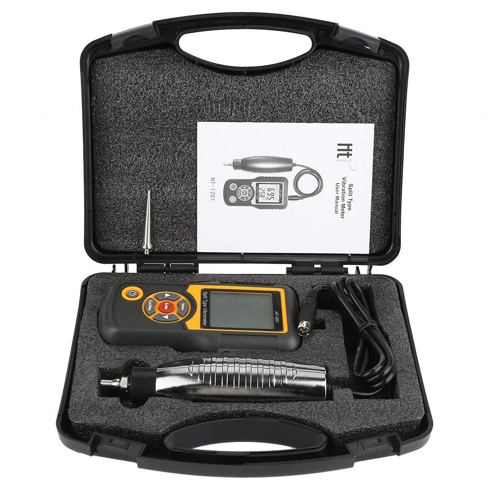 Digital Vibration Tester - Split Type Vibration Meter with Acceleration Sensor for Mechanical Equipment Monitoring | Industrial Machinery Maintenance Tool | Workshop & Factory Use