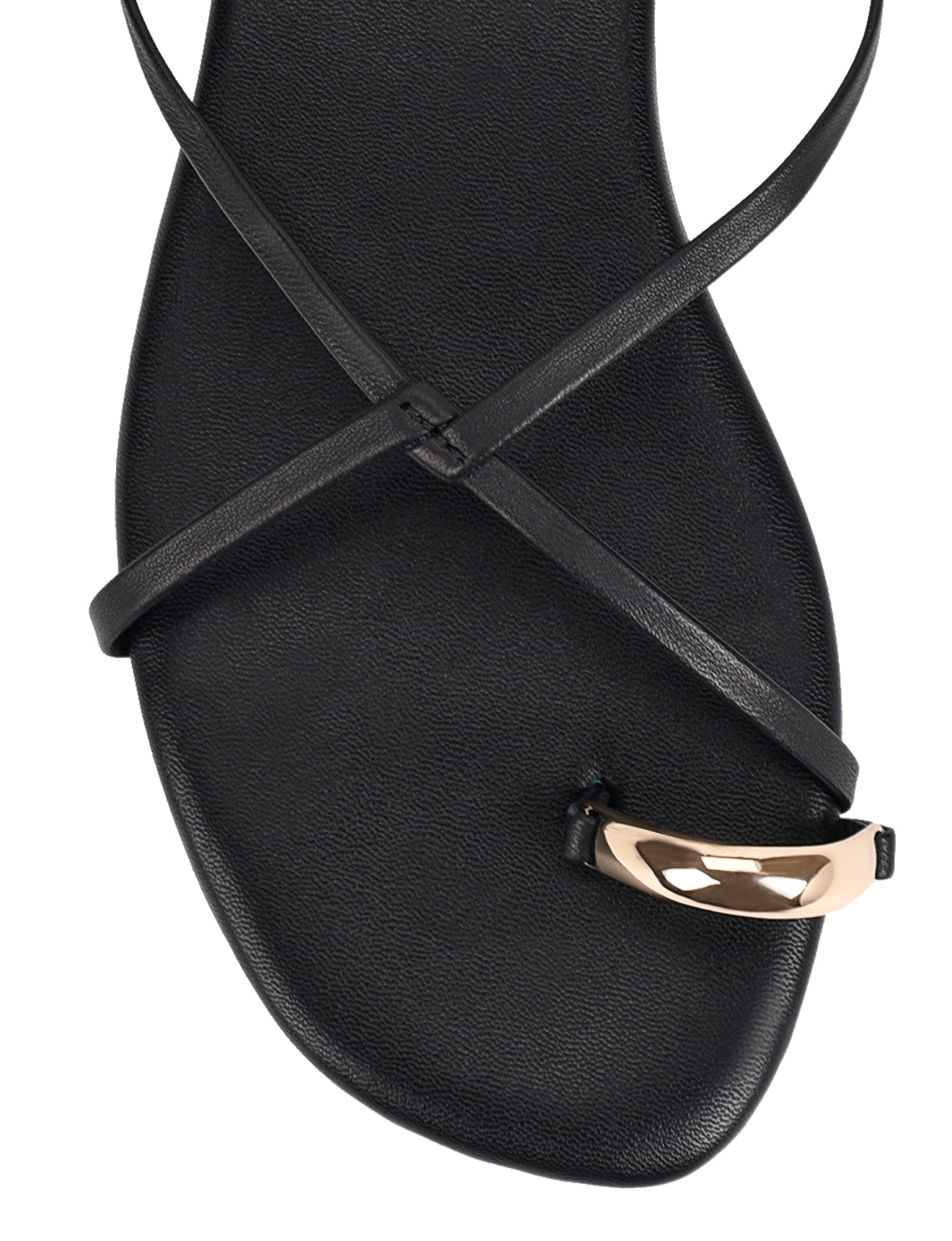 Mikki Women's Flat Strappy Sandals - Black Leather Comfortable Summer Shoes for Beach, Walking & Casual Outfits