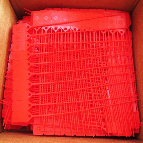 Fire Extinguisher Tamper Seals - 1000 Pack Red Safety Seals with Zip Ties | Tamper-Proof Security for Fire Extinguishers, Valves, Meters & Equipment | OSHA Compliance, Industrial & Commercial Use