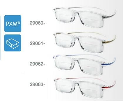 Eschenbach No. 2906136 Miniframe Bifo Readers - Gold Gloss Reading Glasses (3.0D / 6.0D Strength) for Men & Women - Perfect for Reading Books, Crafts & Close Work