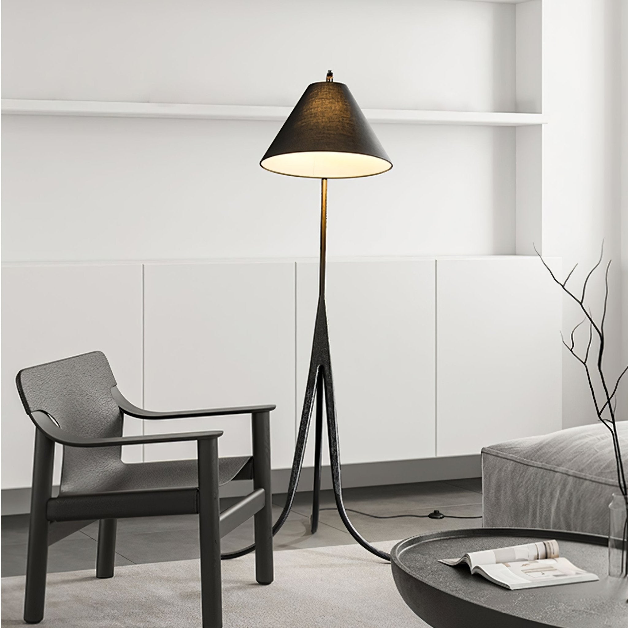 Arcwood Modern Floor Lamp - Adjustable Brightness LED Standing Light for Living Room, Bedroom & Office - Perfect for Reading, Relaxing & Decorating