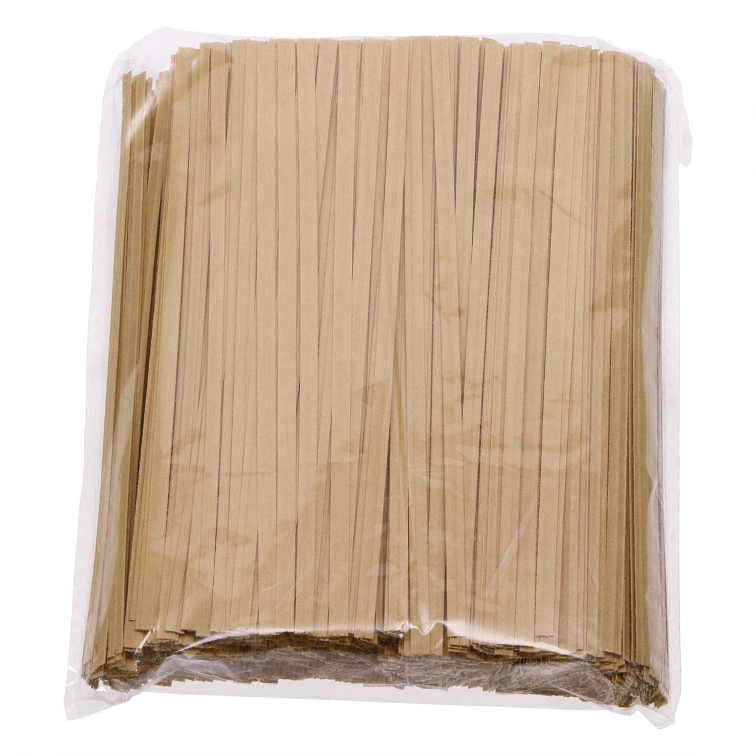 ONLYKXY 1000-Pack 6-Inch Kraft Paper Twist Ties for Bread Bags, Candy Packaging, Gift Wrapping & Food Storage - Eco-Friendly & Durable Bag Closures (Brown)