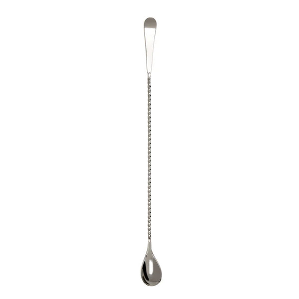Premium Cocktail Kingdom Hoffman Barspoon - 33.5cm Stainless Steel Mixing Spoon for Bartenders & Home Bars - Perfect for Crafting Cocktails, Stirring Drinks & Garnishing