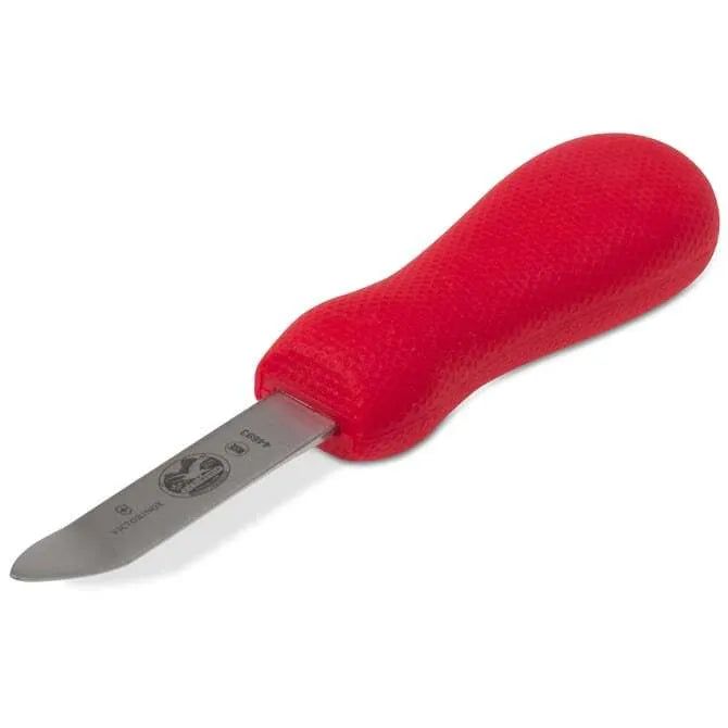 Premium Oyster Knife with Red Handle - Professional Stainless Steel Shucking Tool for Fresh Oysters - Perfect for Seafood Lovers, Home Chefs & Restaurants