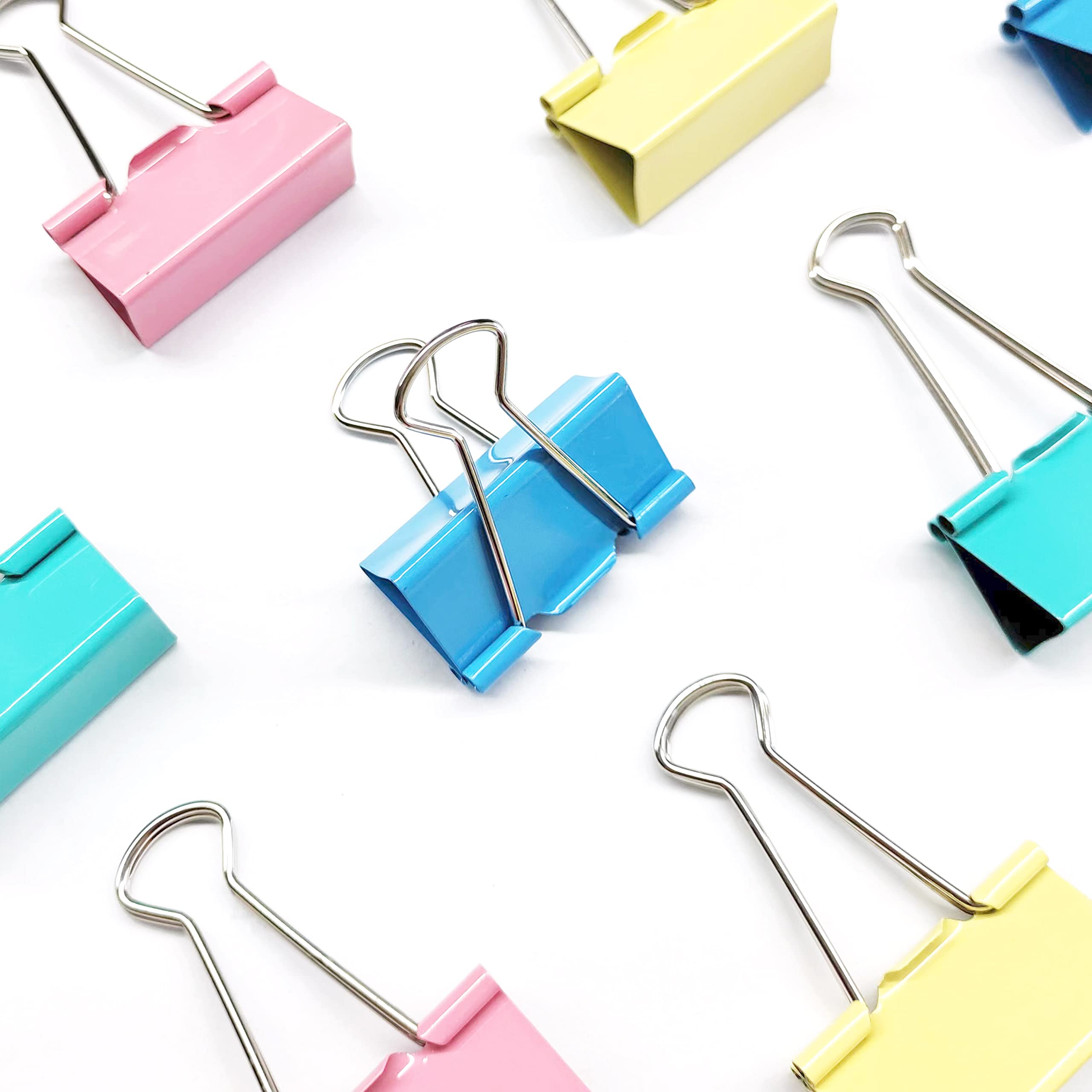 2 Inch Extra Large Binder Clips - 36 Pack Colorful Paper Clamps for Office Supplies (4 Vibrant Colors) | Perfect for Organizing Documents, Files, and Bulletin Boards