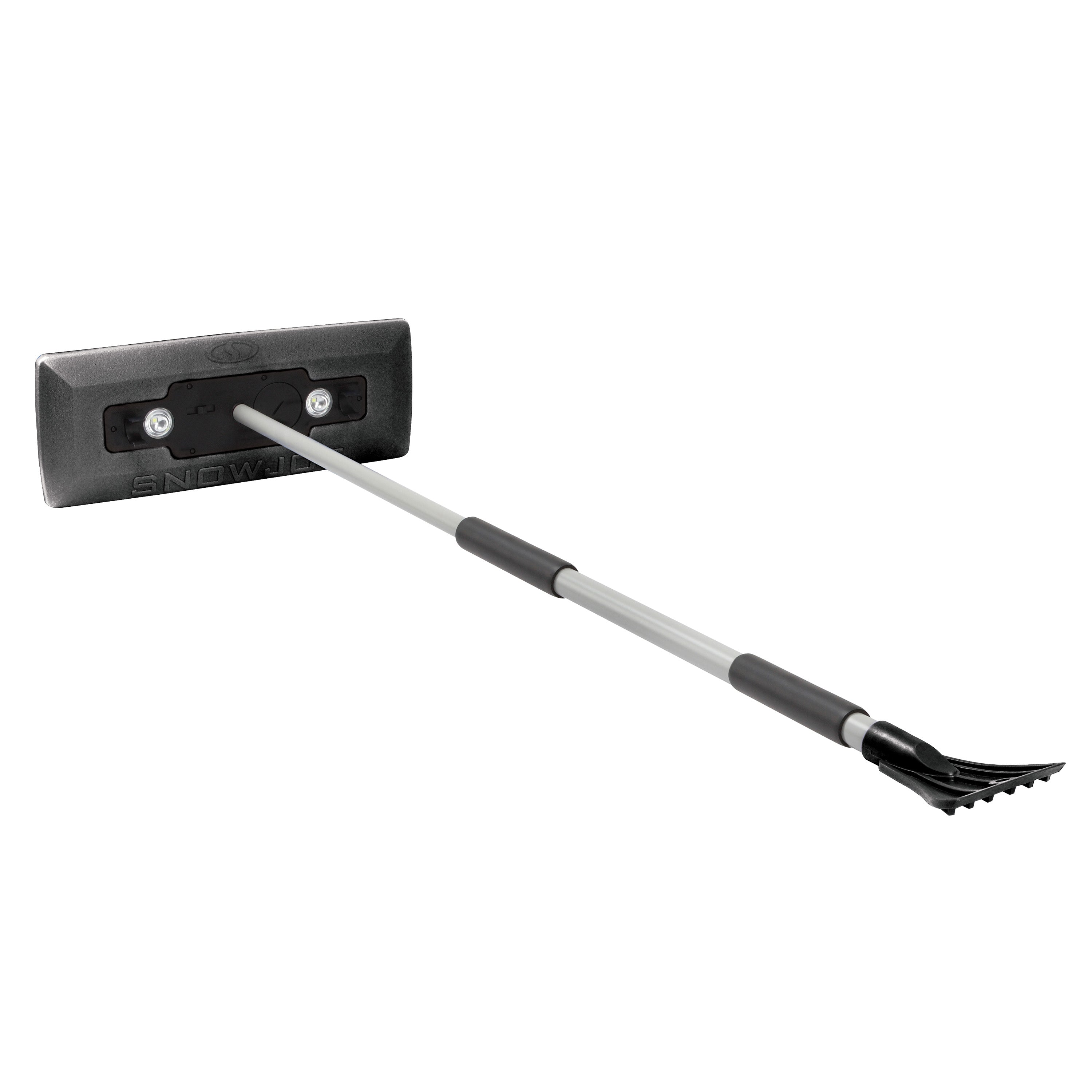Snow Joe SJBLZD LED 4-in-1 Telescoping Snow Broom & Ice Scraper with 18