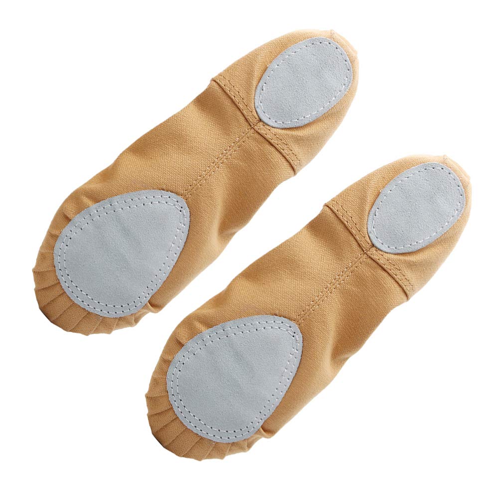 Healifty Ballet Dance Shoes - 1 Pair Soft Leather Ballet Slippers for Women & Girls - Perfect for Ballet Class, Recital, Practice, and Dance Performances