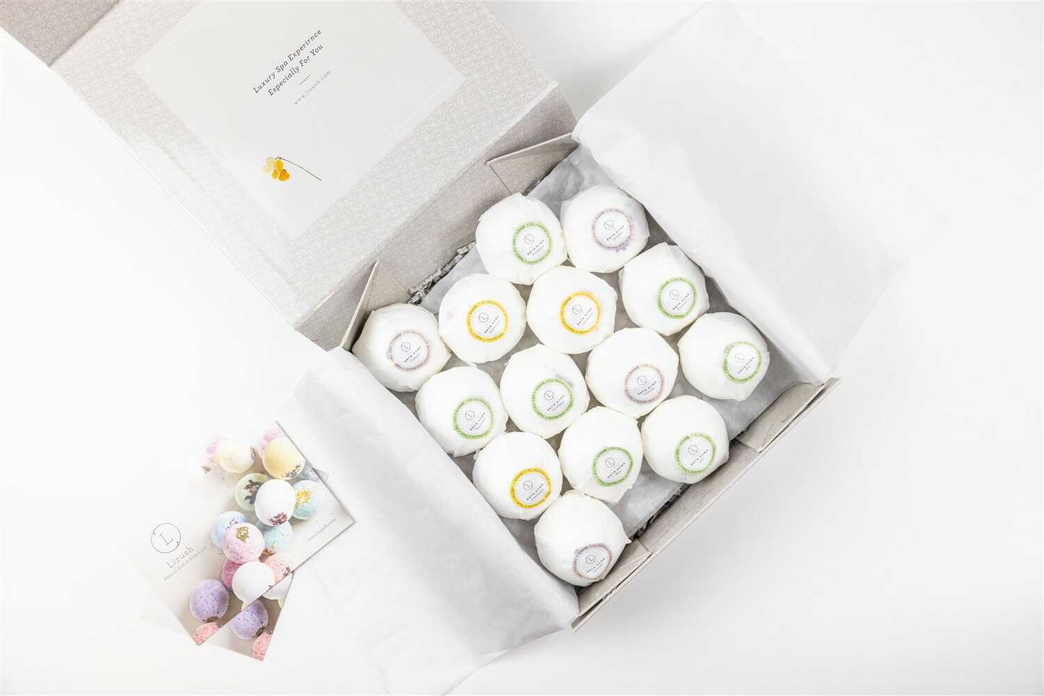100% Natural Vegan Bath Bombs - 6-Piece Assorted Scents (Lavender, Eucalyptus, Citrus) for Relaxation & Self-Care - Perfect for Spa Nights, Gifts & Stress Relief