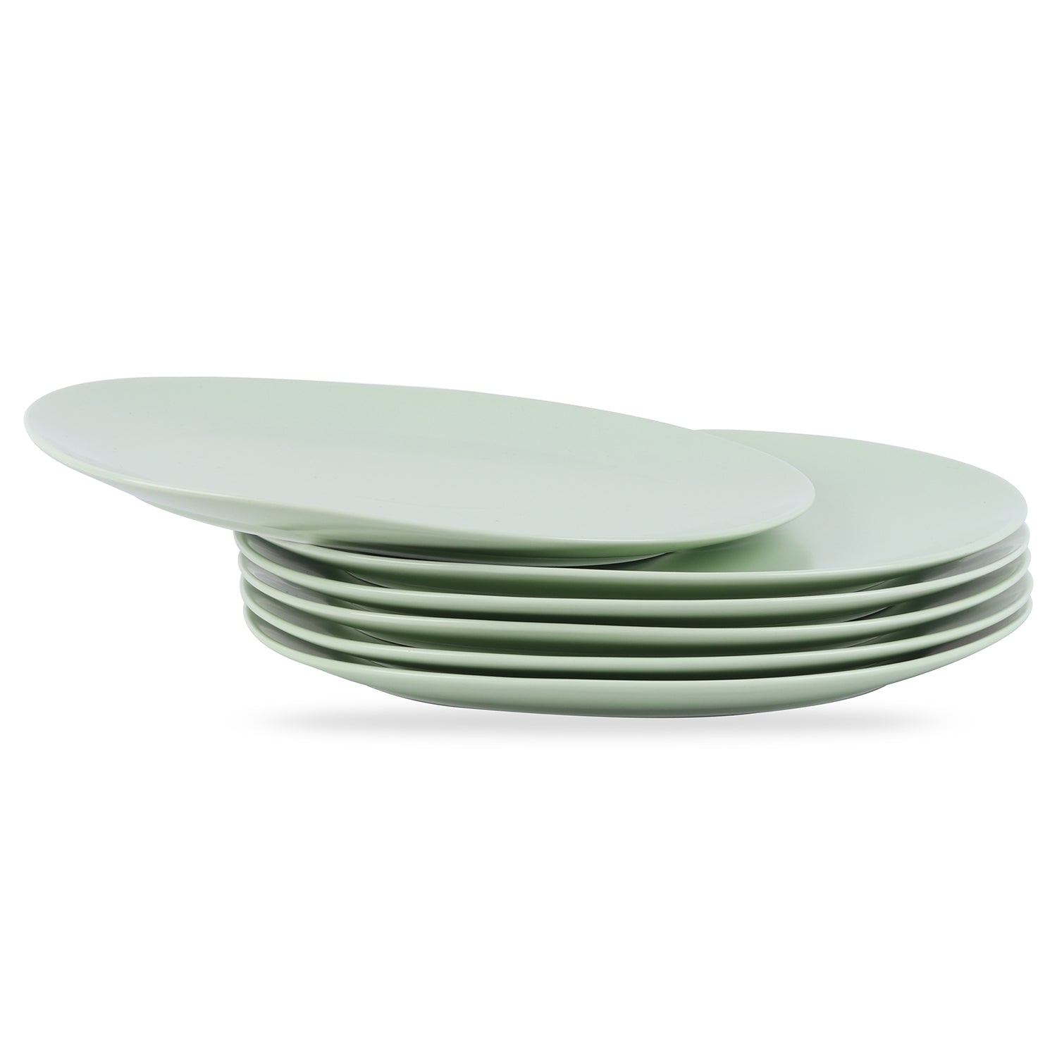 Delilah Porcelain Dinner Plate Set - 6-Piece Elegant Bone China Plates for Fine Dining, Parties & Home Decor
