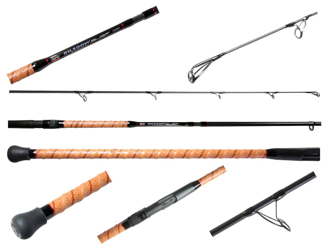 Jigging World Shadow Surf Spinning Rod - High Performance Saltwater Fishing Rod for Surf Casting | Perfect for Beach, Pier, and Shoreline Fishing Adventures