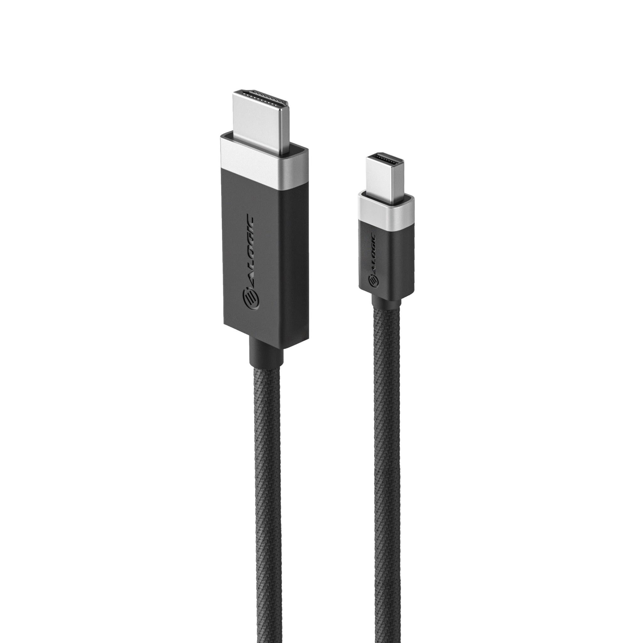 Alogic Fusion 4K Mini DisplayPort to HDMI Active Cable 6.6ft (2m) - High-Speed Adapter for MacBook Pro, Gaming, Home Theater & 4K Ultra HD Displays