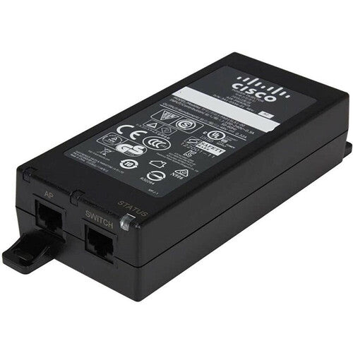 Cisco CB PWRINJ NA 15.4W Single Port PoE Injector - Power Over Ethernet Adapter for IP Cameras, VoIP Phones & Wireless Access Points - Ideal for Home & Office Network Setup