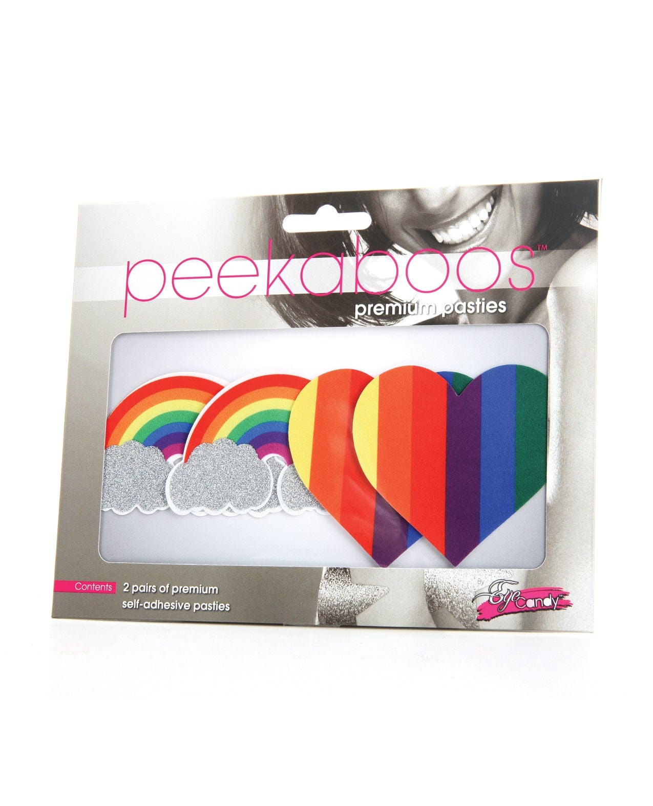 Peekaboos Pride Glitters Rainbows & Hearts - Pack of 2 | LGBTQ+ Pride Party Decorations, Birthday Supplies & Celebration Accessories for Festive Events
