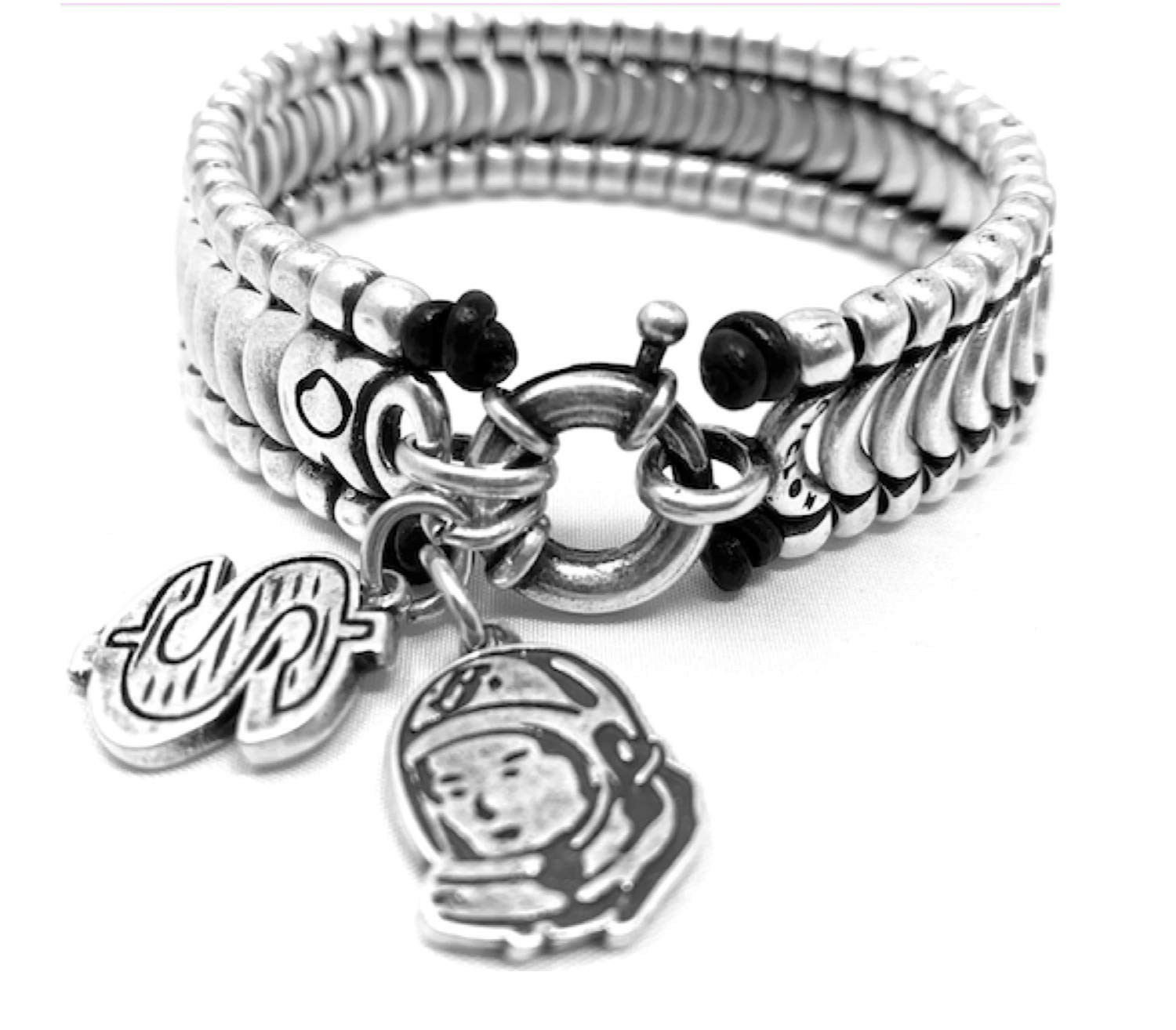 Billionaire Boys Club X Ciclon Men’s Silver Plated Eclipse Cuff Bracelet - Handmade Limited Edition Fashion Accessory for Men - Perfect Gift for Mother’s Day, Birthdays & Special Occasions