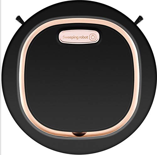 3 in 1 Smart Robot Vacuum Cleaner with 1200mAh Battery - Powerful Suction for Hard Floors, Pet Hair & Dust - Ideal for Home, Office & Pet Owners (Black)