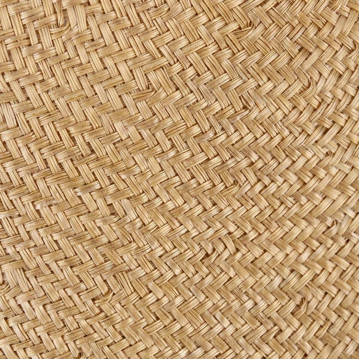 Sisal Foldable Sun Hat for Women - Cream White One Size - Perfect for Beach, Travel, and Outdoor Activities