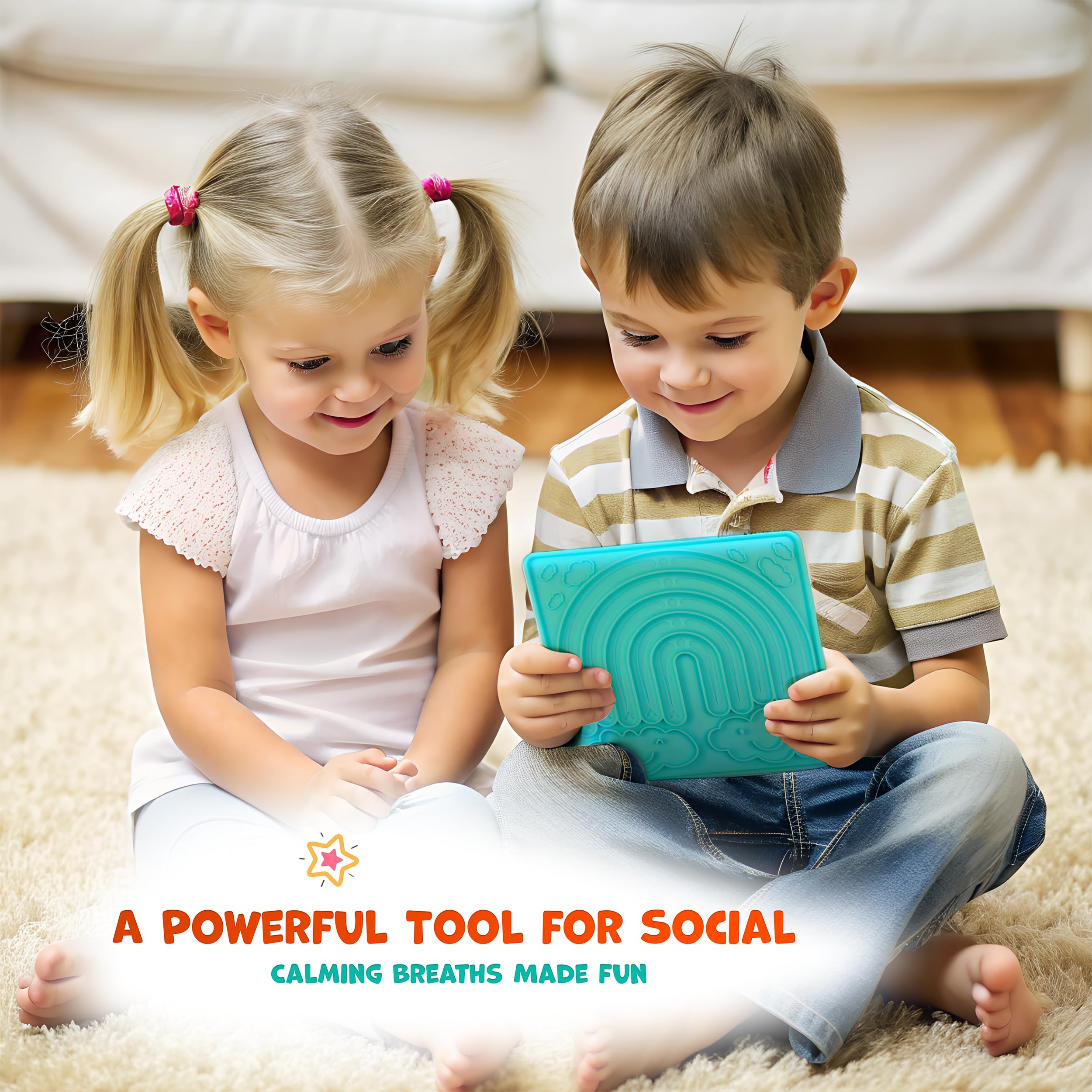 Skywin Breathing Maze Set - Sensory Toys for Kids to Learn Breathing Patterns, Anxiety Relief & Play Therapy - Perfect for Calm Down Corners, Classrooms & Home Use