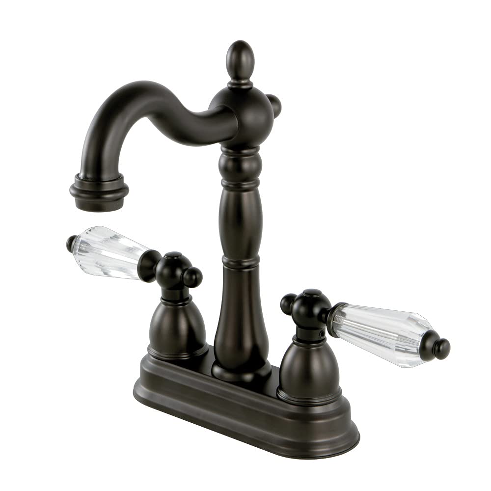 Kingston Brass KB1495WLL Wilshire 4-Inch Centerset Bathroom Sink Faucet - Oil Rubbed Bronze Finish, 4-3/4