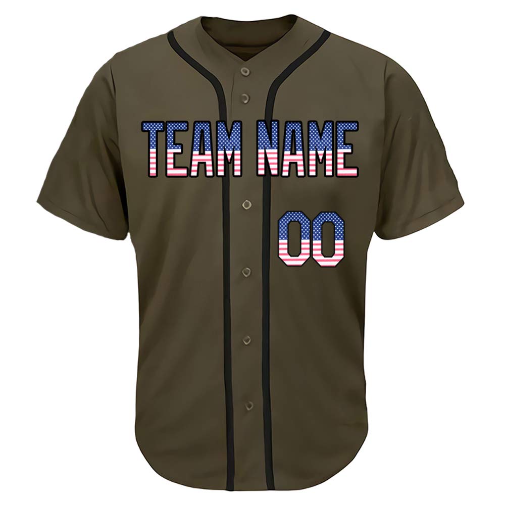 Custom Camo Baseball & Softball Jersey for Men & Women - Personalized with Embroidered Name & Numbers - Perfect for Team Sports, Tournaments & Fan Apparel