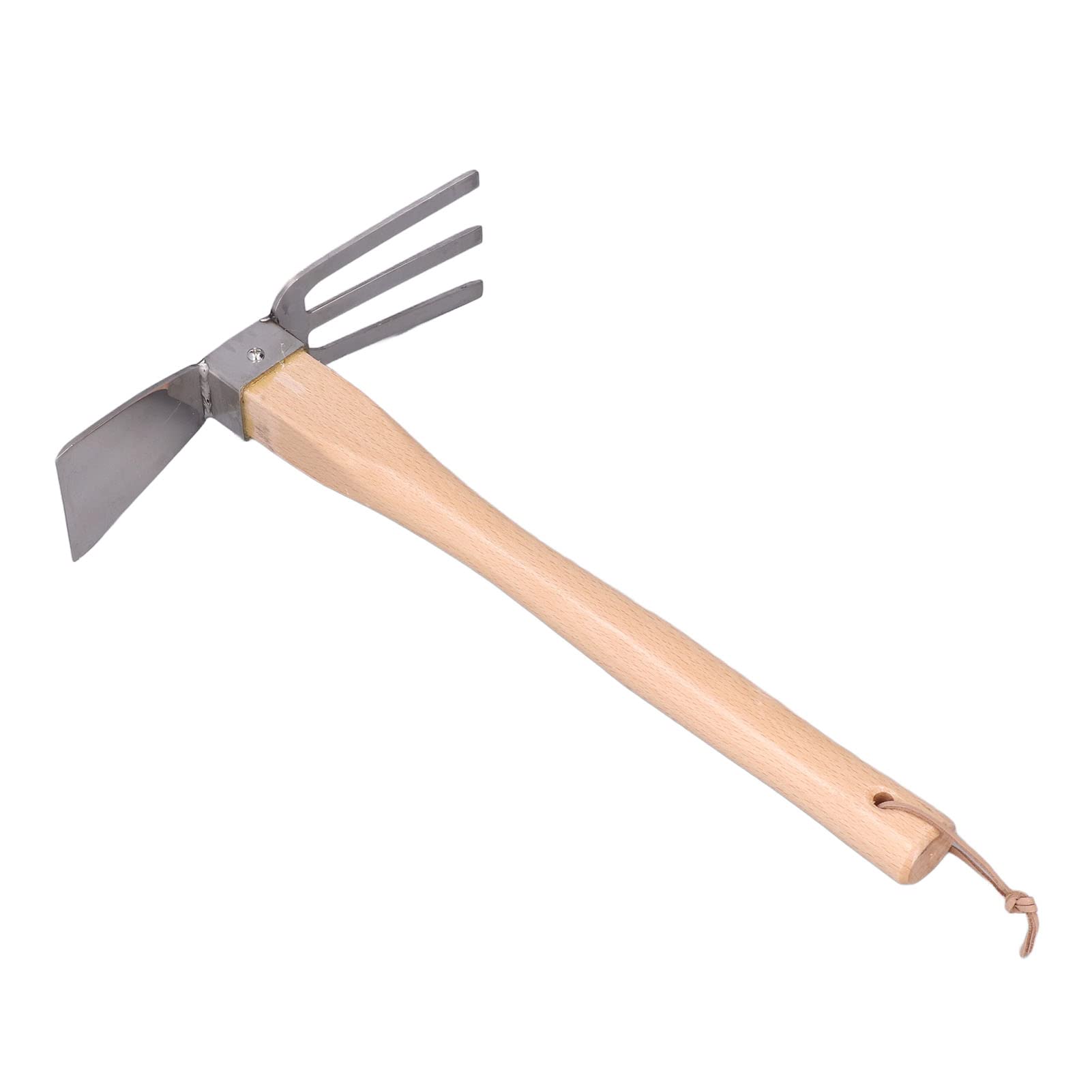 YOUTHINK Stainless Steel Garden Hoe & Hand Cultivator - Heavy Duty Weeding Tool for Gardening, Planting & Soil Cultivation - Perfect for Potted Plants, Flower Beds & Vegetable Gardens