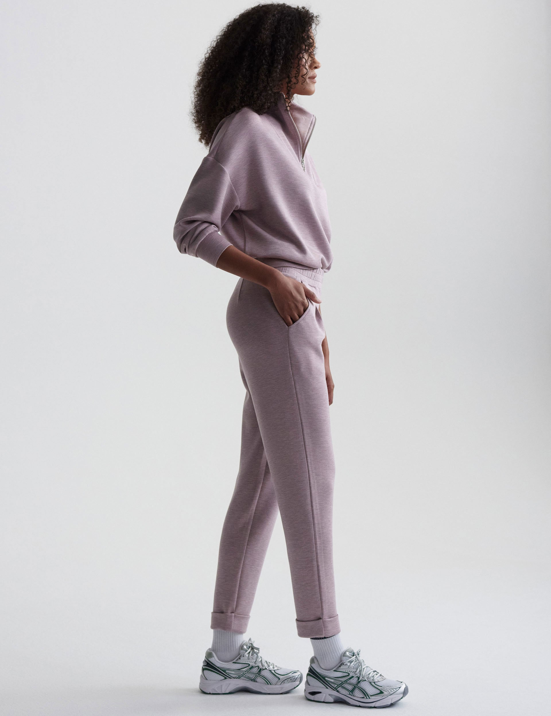 Rolled Cuff Pants for Women - 28.5