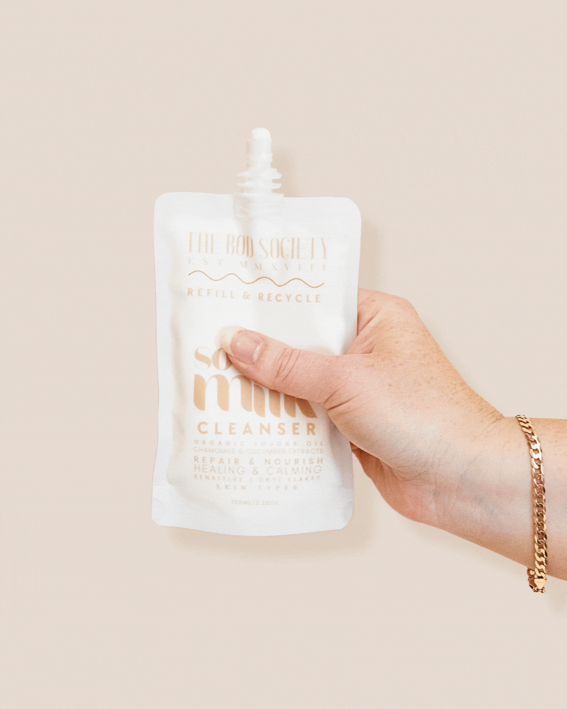 Soothe Milk Cleanser Refill - Gentle Face Wash for Sensitive Skin | Hydrating & Nourishing Daily Cleanser | Perfect for Morning & Night Skincare Routine