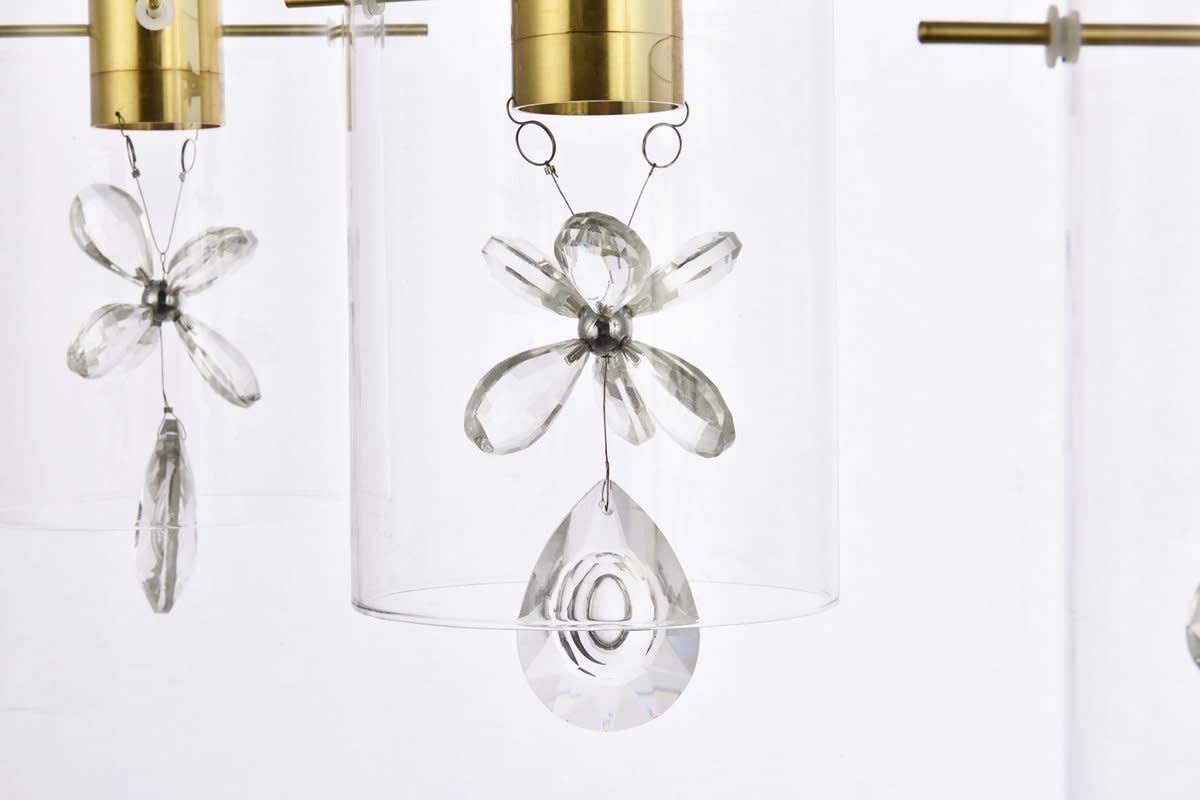 Luxury Hana 3-Light Modern Pendant Lighting Fixture - Chrome Finish for Living Room, Kitchen, Bedroom & Hallway | Perfect for Dining Areas, Entryways and Home Decor
