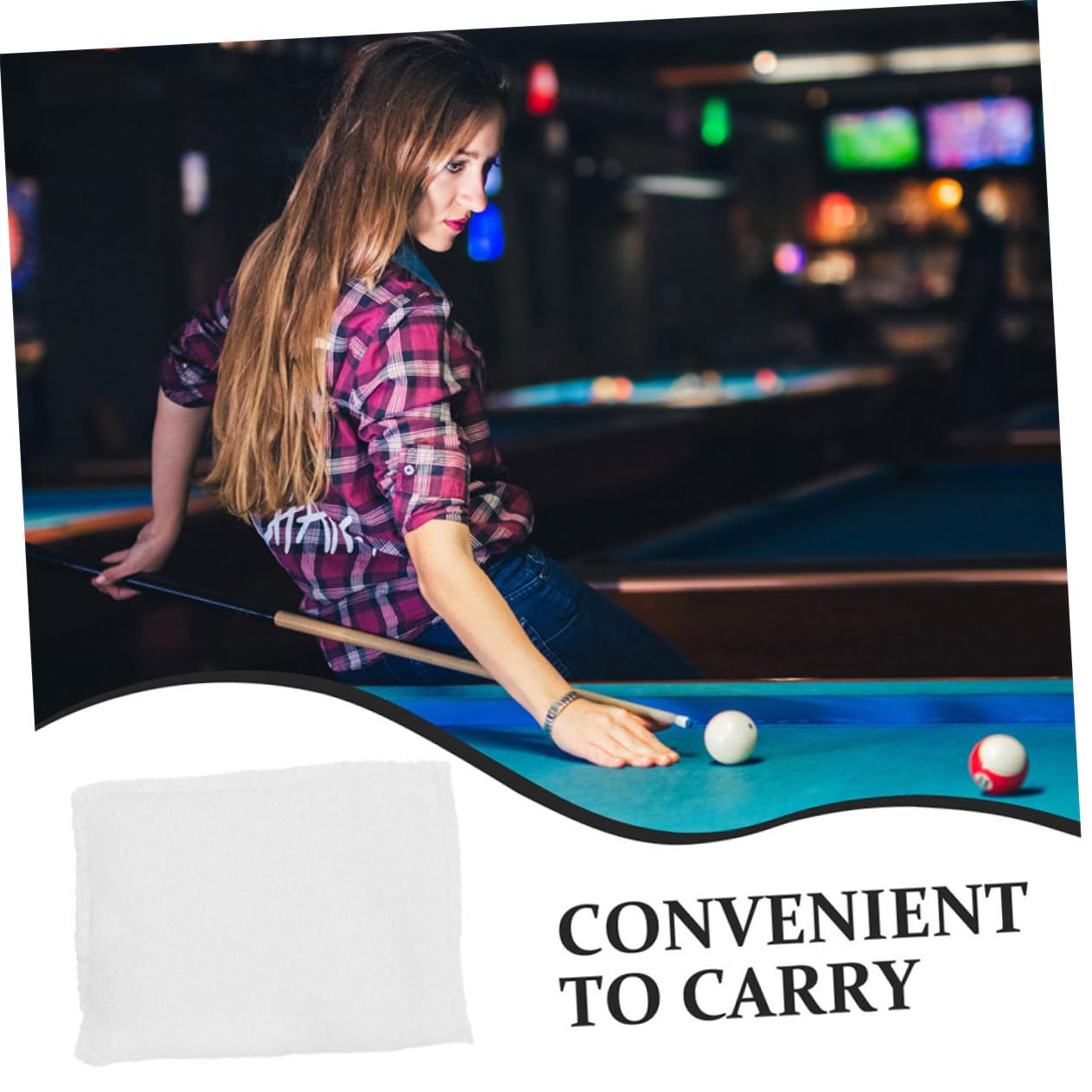 Premium Billiard Talcum Powder - 1 Pack White Pool Chalk Powder Bags for Smooth Cue Control | Essential Billiards Accessories for Professional & Home Game Rooms