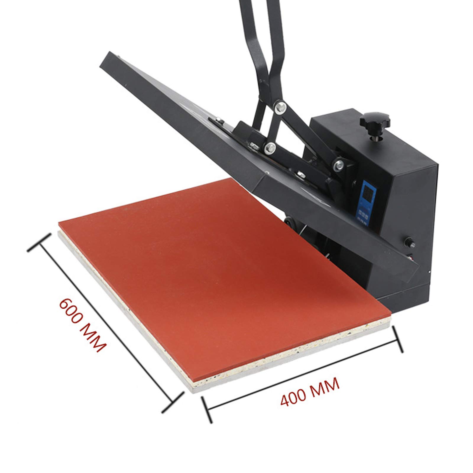 110V 16x24 Inch Digital LCD Heat Press Machine for Sublimation - Multifunctional T-Shirt, Hat, Mug & Plate Heat Transfer Press - Perfect for DIY Banners, Canvas Bags & Custom Apparel Projects