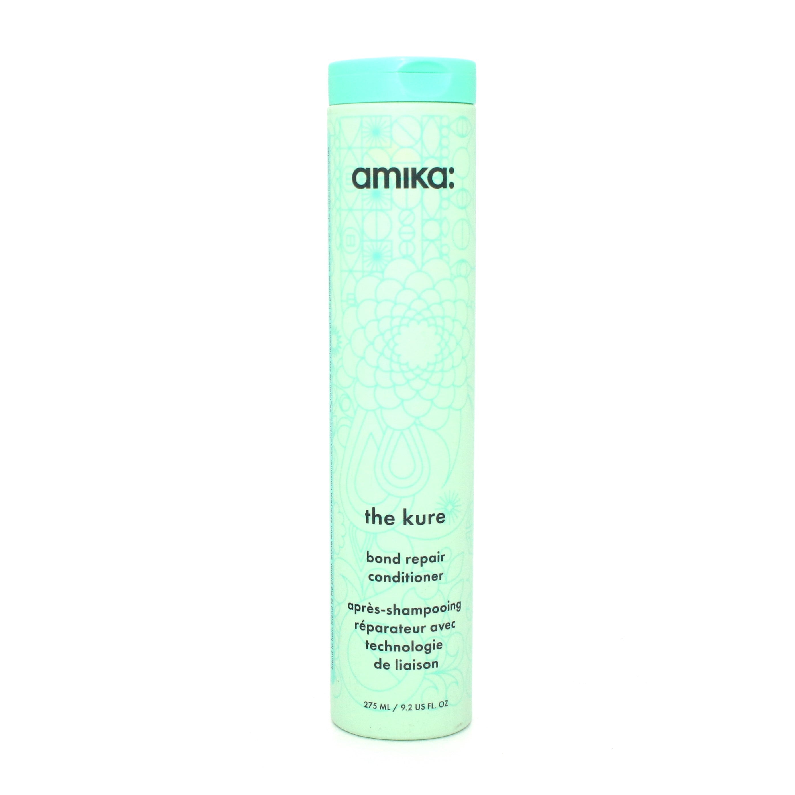 Amika The Kure Bond Repair Conditioner 9.2 oz | Sulfate-Free Hair Treatment for Damaged Hair | Deep Conditioning for Color-Treated & Chemically Processed Hair | Salon-Quality Hair Care at Home