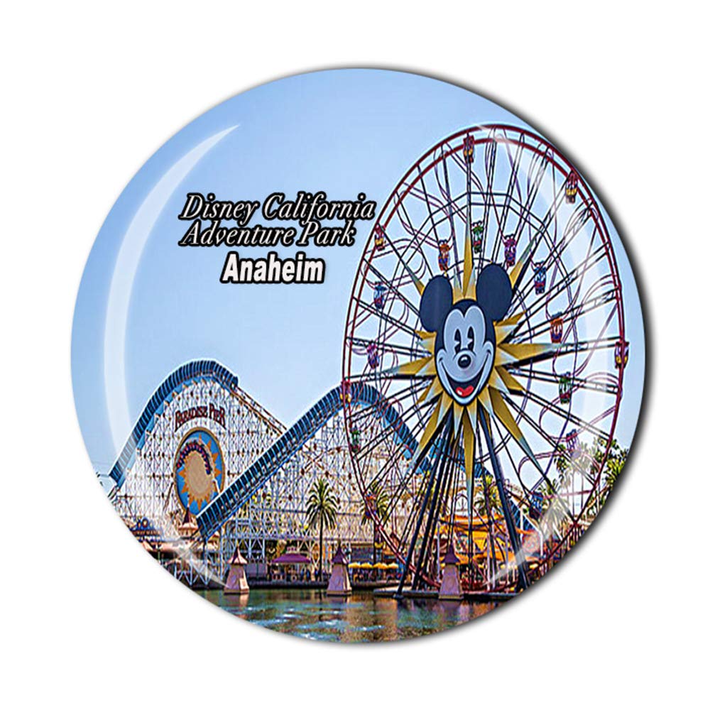 California Anaheim USA Fridge Magnet - Souvenir Gift, Home Decor, Travel Memento, Magnetic Sticker Collection for Refrigerator, Office & Dorm Room Decoration