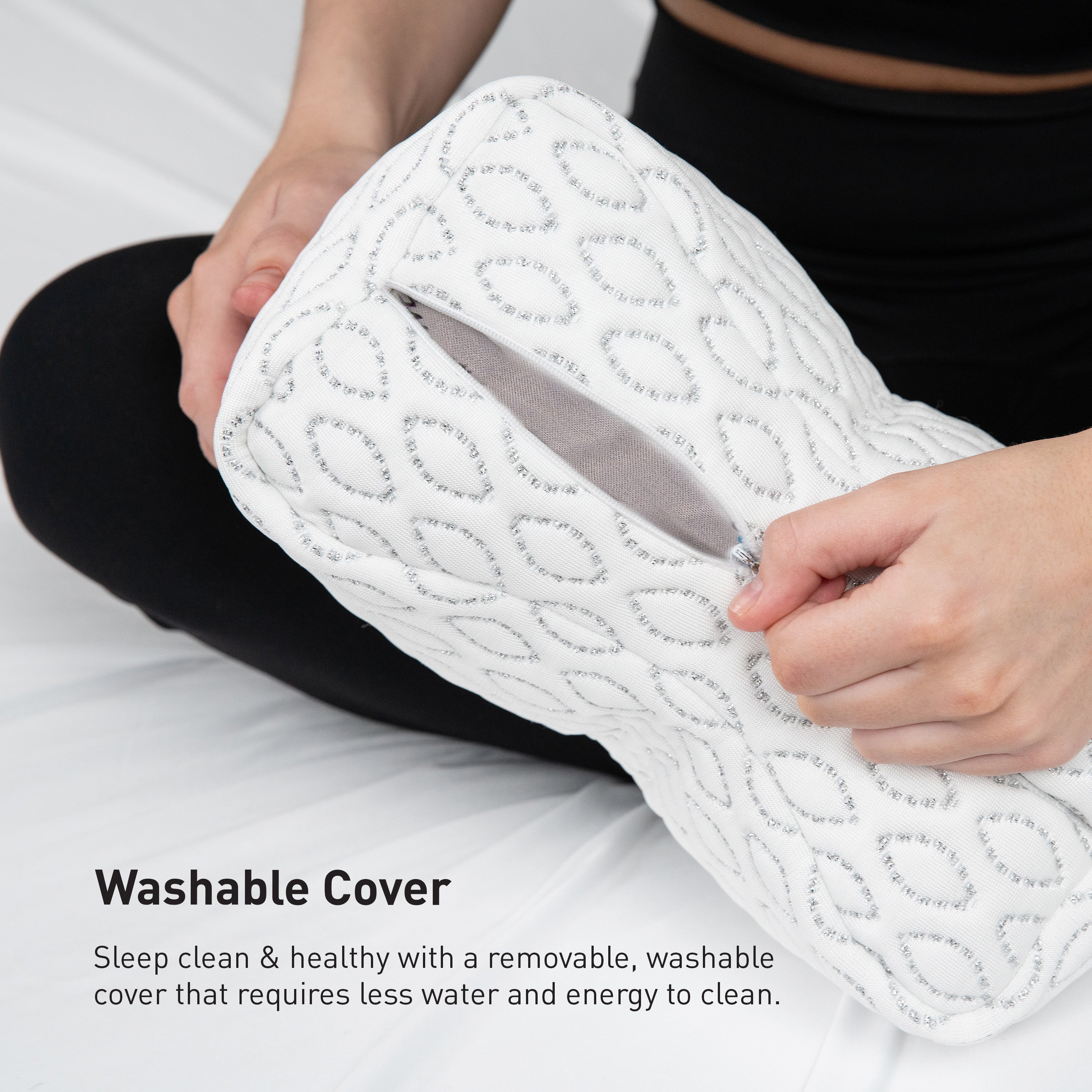 Orthopedic Knee Pillow for Side Sleepers - Memory Foam Leg Support Cushion for Pain Relief & Better Alignment - Perfect for Back, Hip & Joint Comfort During Sleep