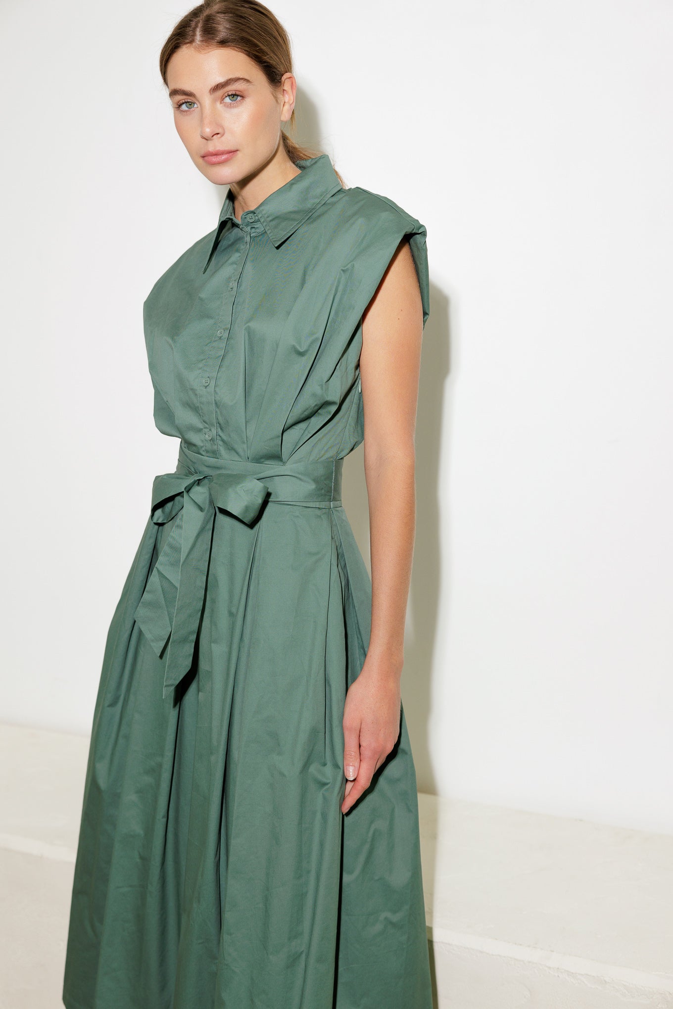 Deeper Connection Drop Shoulder Dress for Women - Elegant Sleeveless Flowy Maxi Dress for Summer, Beach, and Casual Outings