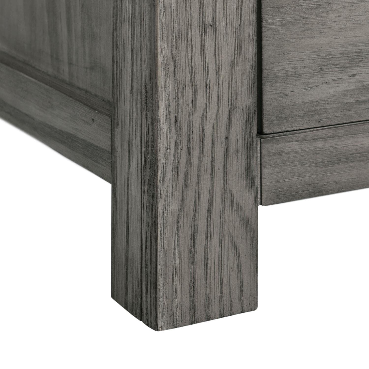 Picket House Furnishings Montauk 2-Drawer Nightstand - Solid Wood Bedside Table with Storage for Bedroom, Living Room & Guest Room - Perfect for Small Spaces & Home Decor